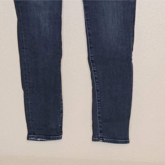 Edwin Pixie Womens Jeans 26 Mid Rise 9" Skinny Weathered Black Denim - Picture 4 of 16